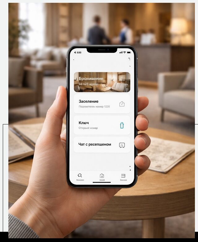 Мобильное приложение для гостей отеля в Новочеркасске, управление сервисом